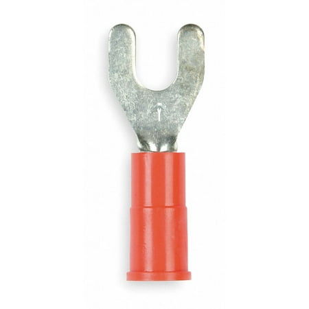 3m Fork Terminal,Std,#10 Stud,Red,PK100 MVU18-10FX