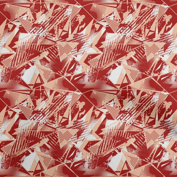 oneOone Viscose Jersey Red Fabric Abstracts Sewing Craft Projects Fabric Prints By Yard 60 Inch Wide