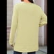 thumbnail image 5 of Camiseta Holgada de Larga con Cuello Redondo y Estampado Geométrico de Jacquard para Mujer, Ropa de Invierno 2025 Amarillo XXL, 5 of 10
