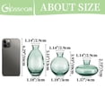 thumbnail image 3 of Glasseam Mini Bud Vases for Flowers Set of 12 Green Small Glass Vase Ideal for Small Flowers and Centerpieces, 3 of 8