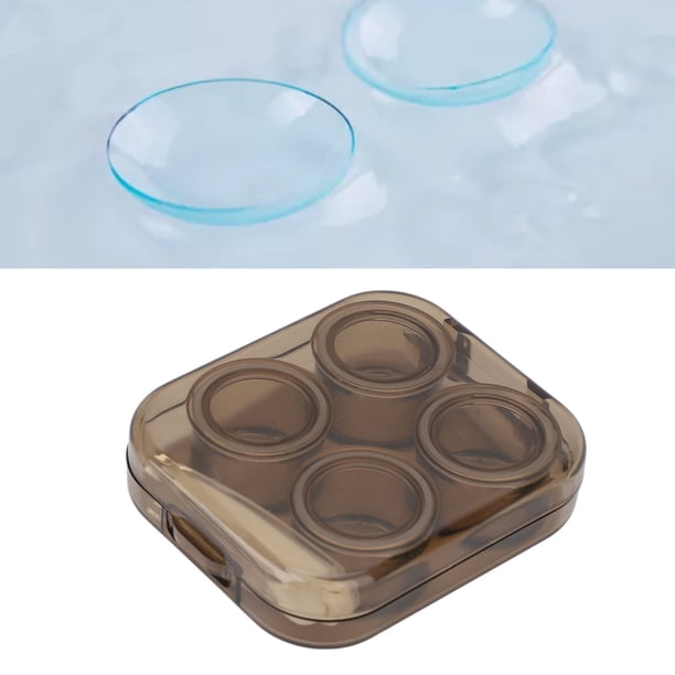 Estuche Para Lentes De Contacto, Soporte Transparente Para Lentes De Contacto Para Oficina Para Niñas Para Viajes