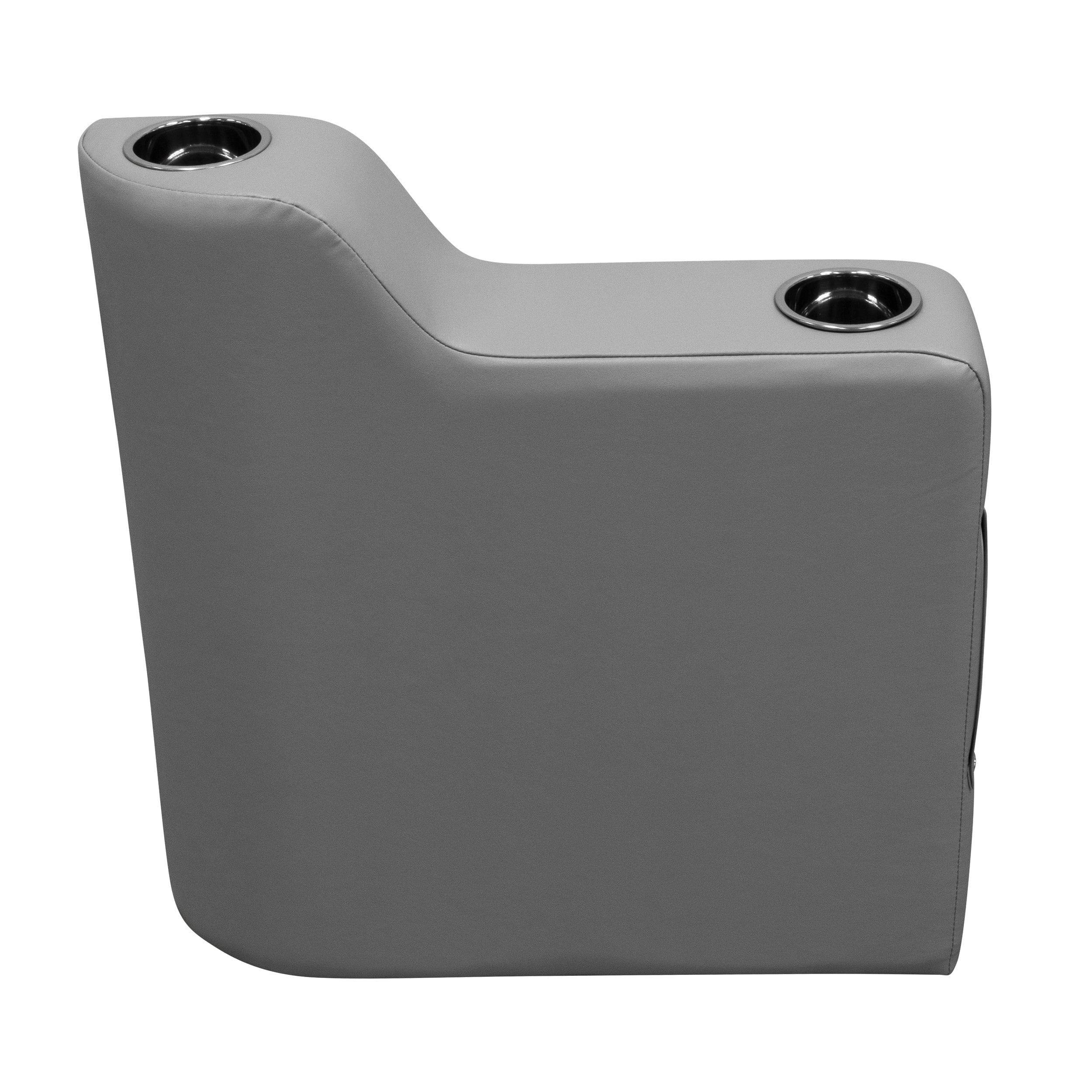 Wise DLX3010-221 DLX Series Pontoon Right Radius Arm Rest - Marble