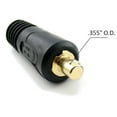 thumbnail image 3 of WeldingCity 2-pk Dinse-Type Twist-Lock Welding Cable Insulated Male Connector 25-series (25mm AWG #4-#3) for Welders Miller Lincoln ESAB Hobart and Others, 3 of 3