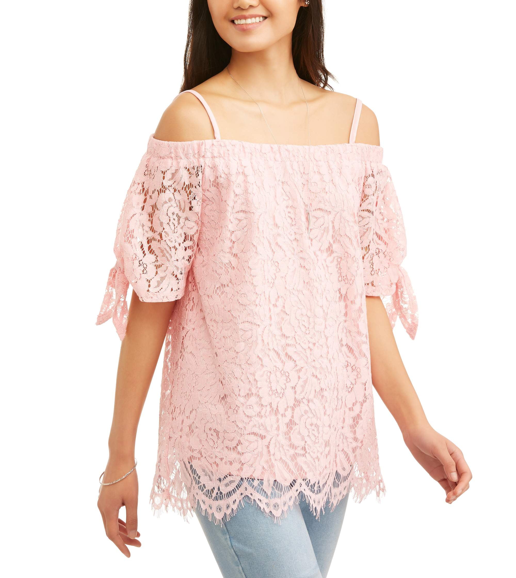 black off the shoulder top walmart