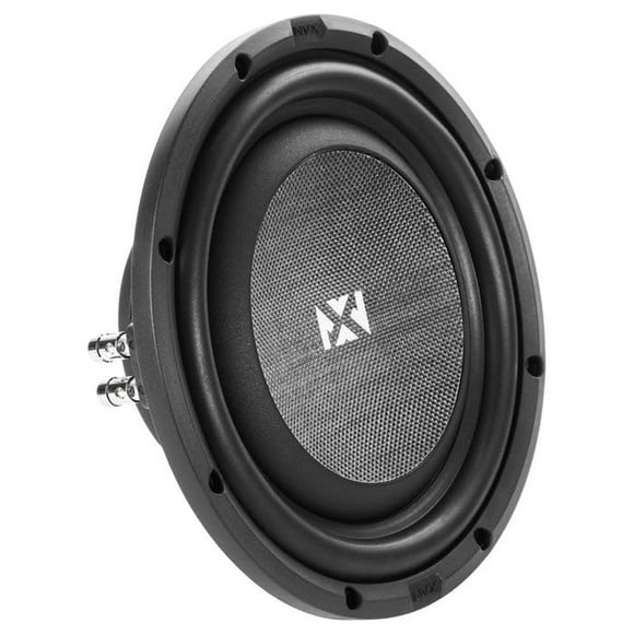 NVX SMW10D4 700 W Peak (350 W RMS) Serie S de montaje poco profundo de 10 pulgadas Dual 4 Ohm Subwoo