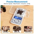 thumbnail image 2 of Precision Kitchen Scales, 0.01g-500g, Mini Multifunctional Food Scales with LED Display and Tare Function, 2 of 5