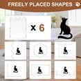 thumbnail image 6 of 6-Panel Clear Acrylic Pet Gate - Folding Transparent Gates for Small Dogs Pets - Freestanding Foldable Tall Puppy Doggy Fence Door for Inside Indoor House Doorways Room Divider Barrier, 6 of 9