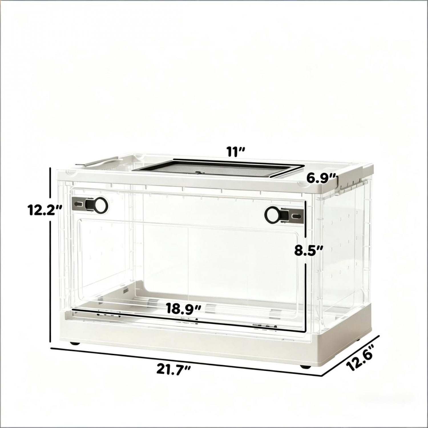 FENGFAN Stackable Hamster Cage 21.7" Small Animal Habitat with Front Door 1 Pack