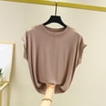 thumbnail image 2 of CYRBOKO Women's Pullover Tank Tops, Lightweight Soft Summer Crew Neck Sleeveless Tops Khaki Size M, 2 of 6