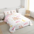 thumbnail image 3 of Homewish Pink Castle Bedding Comforter Set 2pcs for Teens Adults Female,Dreamy Princess Twin Comforter Sets Microfiber,Stars Print Breathable Bedding Set,Super Cozy Room Decor,Reversible, 3 of 8