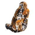 thumbnail image 2 of Fuzoiu Dogs Different Breeds Print Elastic Car Seat Covers, Seat Cover Protector,Universal Fit Interior Covers for Most Cars,Washable Seat Cover Non Slip for SUV,Sedan,Van, 2 of 5