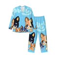thumbnail image 1 of Goofa Bluey Pattern 2-piece Loungewear Set Men’s Sleepwear Set Soft PJs Cozy loungewear Comfy Sleep Set Winter Pajamas-Large, 1 of 7