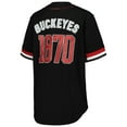 thumbnail image 3 of Women's The Wild Collective Black Ohio State Buckeyes Button-Up Baseball Shirt, 3 of 3