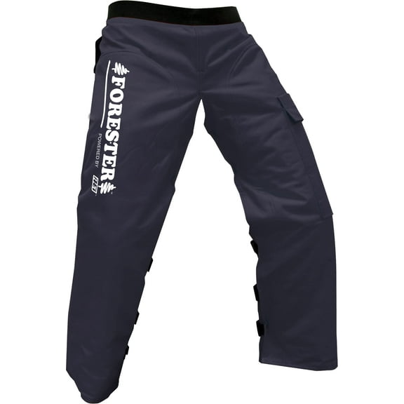 FORESTER ORESTER Chainsaw Chaps - Forestry Chainsaw Safety Gear Heavy Duty Apron Style Chap Pants with Adjustable Belt and Pocket (37 Inch, Black With Reflective