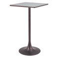 thumbnail image 2 of Spot Bar Table Gray & Bronze, 2 of 6