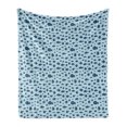 thumbnail image 1 of Fish Soft Flannel Fleece Blanket, Underwater Life Inspired Artwork with Swimming Aquarium Fishes in Blue, Cozy Plush for Indoor and Outdoor Use, 70" x 90", Night Blue and Baby Blue, by Ambesonne, 1 of 6