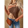 thumbnail image 5 of Casuashion Bold Color Block Knit Top - Exposed Seam Chic for Any Occasion!, 5 of 8