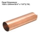 thumbnail image 2 of Rollo de lámina de cobre, placa de metal de 1000mm x 200mm x 0.15mm, 1 paquete, 2 of 5