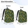 thumbnail image 3 of Honeii Marine Anchors And Compass Print Canvas College Laptop Backpack, Durable Rucksack Travel Notebook Bag School Backpack Book Bag for Men Women-Medium, 3 of 7