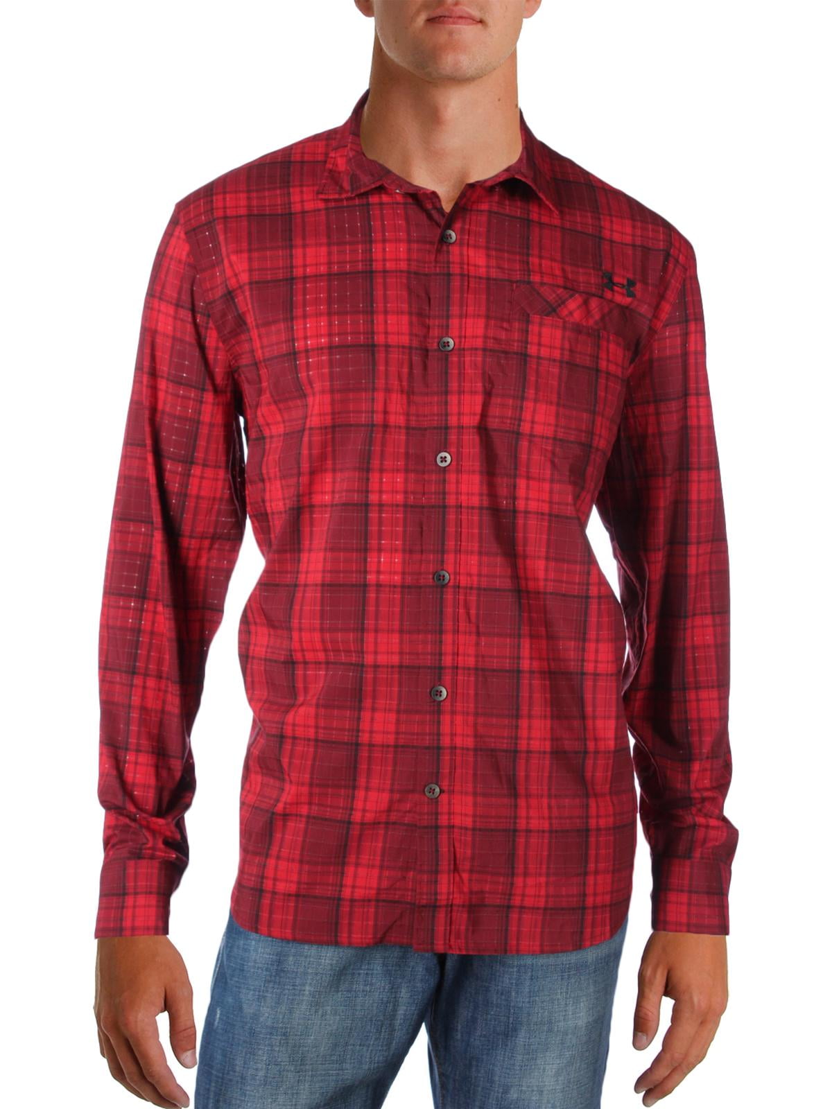under armour heat gear button down shirt