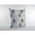 thumbnail image 2 of 28â€ Cream Gray Leaves Indoor Outdoor Throw Pillow, 2 of 5