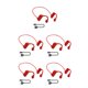 thumbnail image 3 of Auricular compatible con Bluetooth Injueey Banda para el cuello Portátil Rojo, 3 of 6