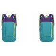 thumbnail image 4 of Guardurnaity al aire libre para hombres y mujeres, bolsa deportiva Oxford plegable, cinturón con cremallera de gran capacidad, para acampar, playa, Verde Púrpura 2Conjunto, 4 of 6
