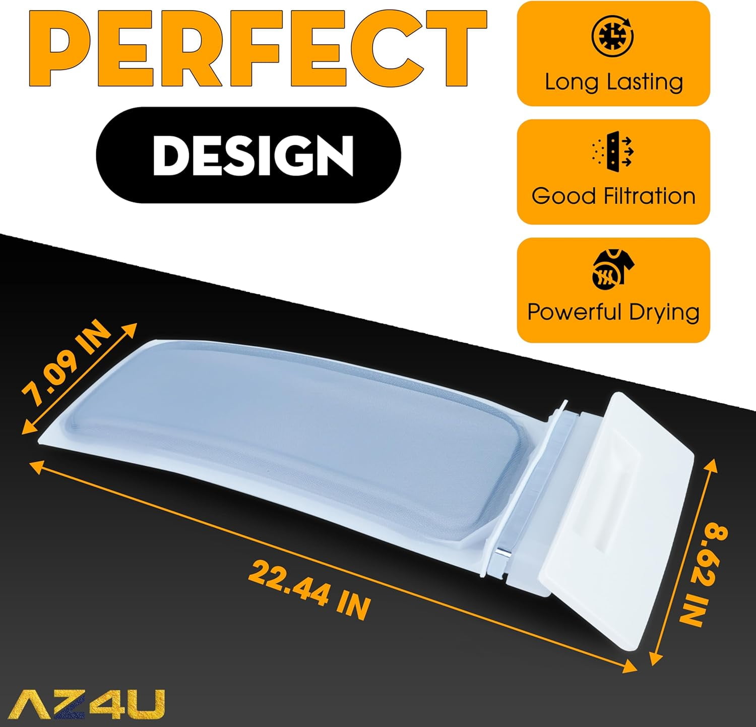 W10717210 Dryer Lint Screen Filter Replacement for 8557882 W10641634 8558459 8558463 8559787 348851 689465 8557857 - Compatible with Whirlpool Kenmore Estate Maytag Dryer Lint Trap