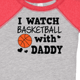 thumbnail image 4 of Inktastic I Watch Basketball with Daddy Boys Baby Bodysuit, 4 of 5