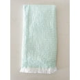 thumbnail image 2 of 2 Tone Turkish Cotton Waffle Bath Towel Sky Blue, 2 of 12