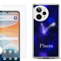 Phone Case for Cricket Icon Pro 2026, with Screen Protector, by OneToughShield - Pisces