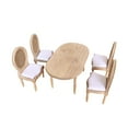 thumbnail image 2 of Mini Dining Table Chair Ornaments Multipurpose Wooden 1:12 Desk Stool Furniture, 2 of 8
