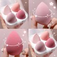 thumbnail image 4 of Dry And Wet Use Blender Puffs Serious Blender Sponge 3D Beauty Egg For Make Up (4pcs)-Pink, 4 of 6
