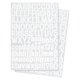 thumbnail image 1 of Calcomanías de Letras Uxcell de 1 pulgada, 12 Hojas de Calcomanías de Letras del Alfabeto Autoadhesivas para Decoraciones de Buzones, Ventanas, Puertas, Tapas, Blancas, 1 of 6