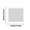 thumbnail image 2 of Hiroekza Premium Magnetic Mosquito Screen Net for Windows 59 x 71 Inch - Easy Install, Durable & Protective Mesh White, 2 of 6