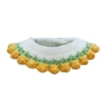 thumbnail image 2 of Reheyre Comfortable Handmade Woolen Yarn Pet Collar - Tulip Shape Hem - Crochet Scarf - Knitted Necklace - for Puppies, 2 of 8