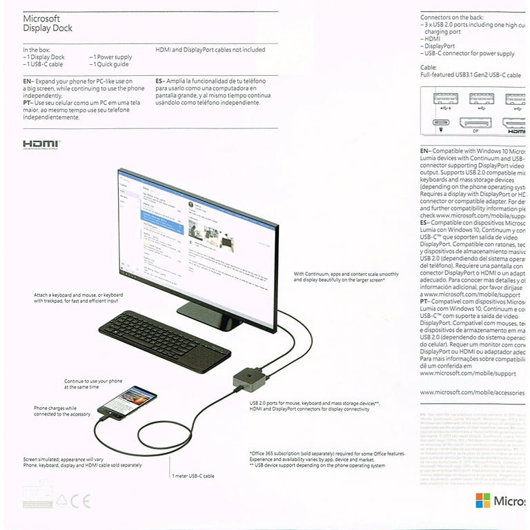 現金特価】 950 Lumia Microsoft & セット ディスプレイドック