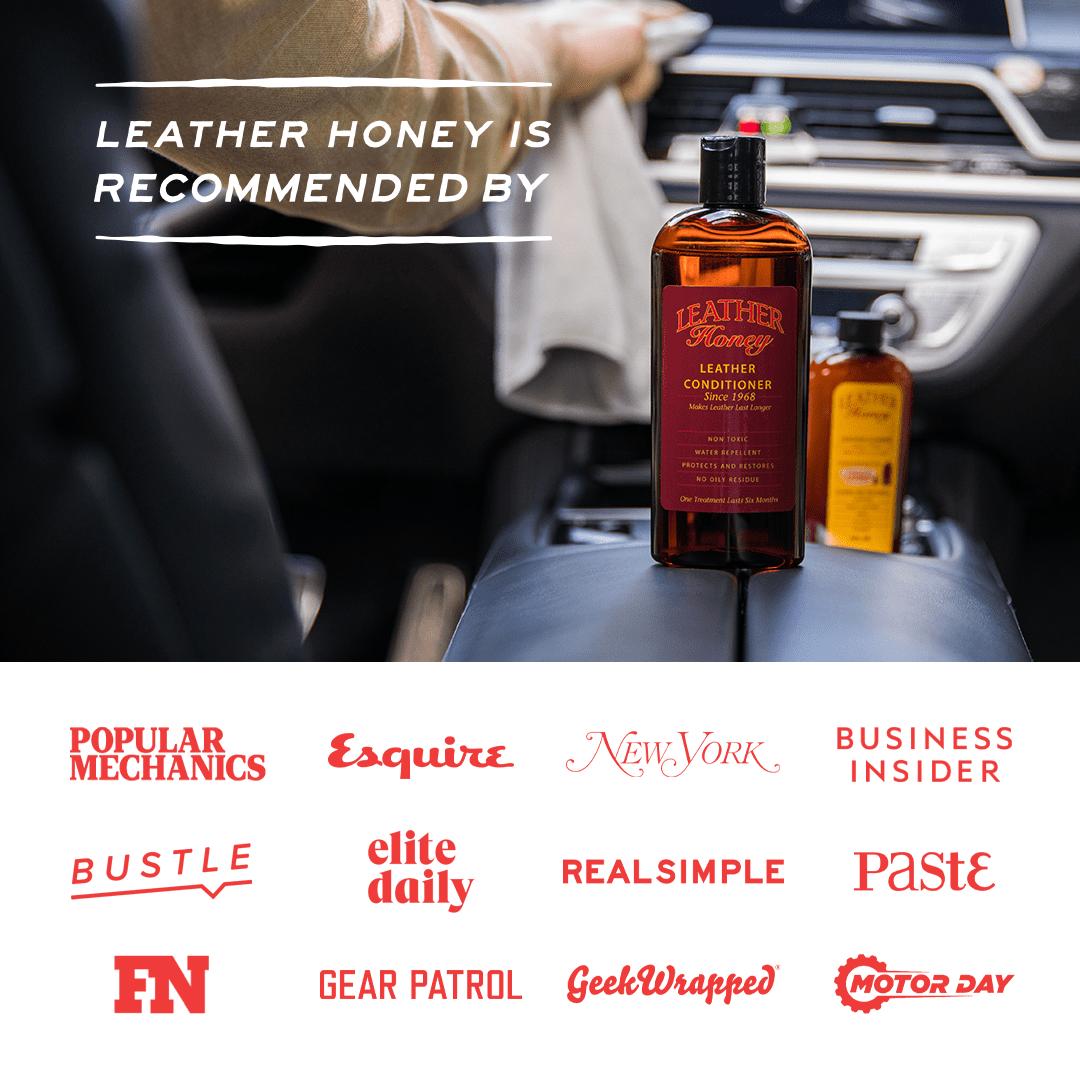 Leather Honey Non-Toxic Leather Care Kit, Contains 8oz Cleaner, 8oz Conditioner and Two Applicator Cloths
