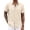 Beige, variant on COOFANDY Men's Button Down Shirts Short Sleeve Casual Shirts Summer Beach Shirts Vacation Wedding Shirts with Pocket
