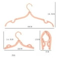 thumbnail image 3 of Folding Hanger 3 Fold Design Rust Proof Portable Colored Hangers for Household Travelling HotelPink, 3 of 3