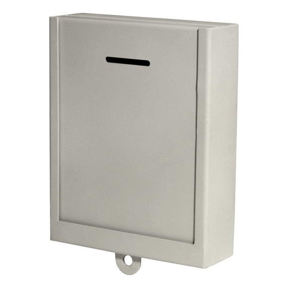 Secure Heavy duty Metal charity collection steel Money box size 9" H x 7" W x 2.5" D Wall mounting with Pre Drilled Holes