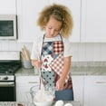 thumbnail image 4 of Pioneer Flower Floral Print Pattern Kids Aprons for Girls and Boys,Adjustable Neck Strap Toddler Aprons for Kids Cooking Baking, 4 of 7