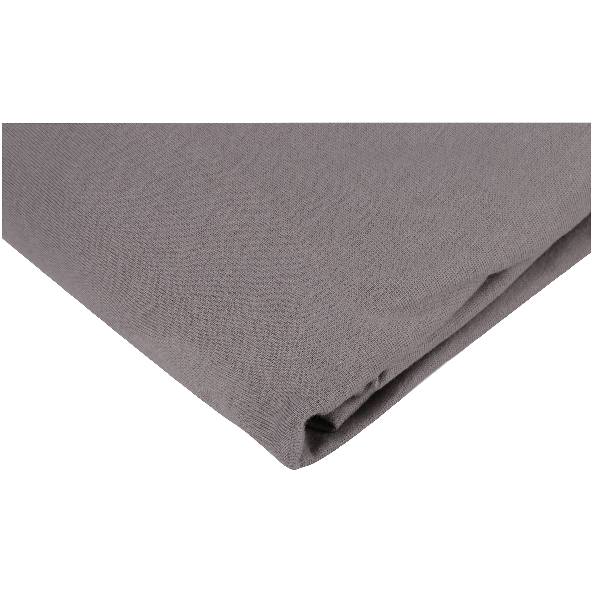 American Baby Company Supreme Fitted Crib Sheet 28" x 52", Enhanced Thickness for Soft, Breathable Neutral 100% Cotton Jersey Comfort, Gray, for Boys and Girls