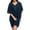 H-Navy, variant on 2025 Women's Club & Night Out Dresses, Dresses Women, Women Casual Loose Work Dresses for Women office Stripe Dot Patchwork V-Neck Womens Dress Short