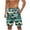 Blue, variant on Mens Swim Trunks Holiday Hawaiian Floral Beach Shorts Quick Dry Board Shorts Bathing Suit with Pockets