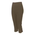 thumbnail image 4 of Capri Leggings For Women 2026 Casual Zipper Design Knee Length Trousers Summer Pants For Women Women'S Casual Pants & Capris Khaki Leggings For Women, 4 of 9