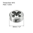 thumbnail image 2 of Uxcell M10 x 1.5 Metric Left Hand Alloy Tool Steel Machine Thread Round Threading Dies 2 Pack, 2 of 5