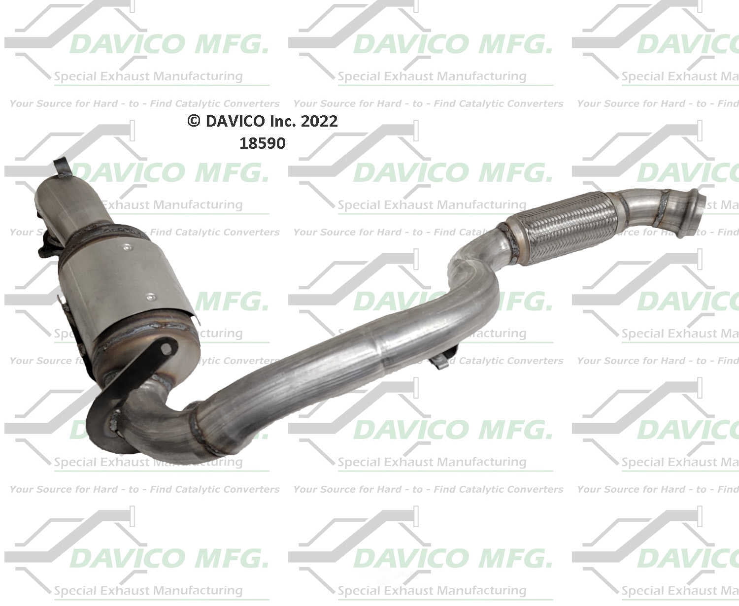 Davico Mfg 18590 Direct-Fit Catalytic Converter