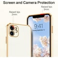 thumbnail image 6 of iPhone 11 Case, Phone Cases for iPhone 11,Slim Fit Soft TPU with Adjustable Wristband Kickstand Scratch Resistant Shockproof Protective Cover for Apple iPhone 11 6.1 Inch 2019, White/Golden, 6 of 18