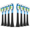 thumbnail image 1 of wonima02 Replacement Toothbrush Heads 8 Pack for AquaSonic Black Series for Vibe Series Black Series pro, and for Duo Series pro Electric Toothbrush,Balck, 1 of 1